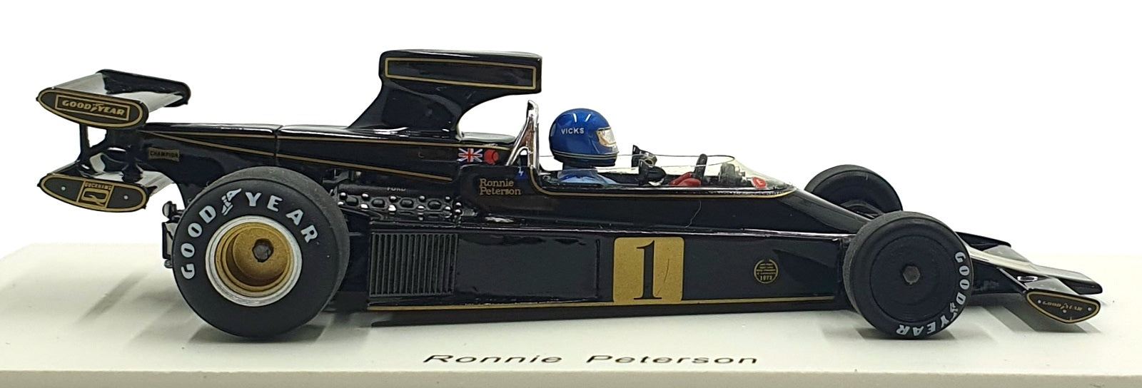 Spark 1/43 Scale S1778 - Lotus 76 #1 South Africa GP 1974 - Peterson
