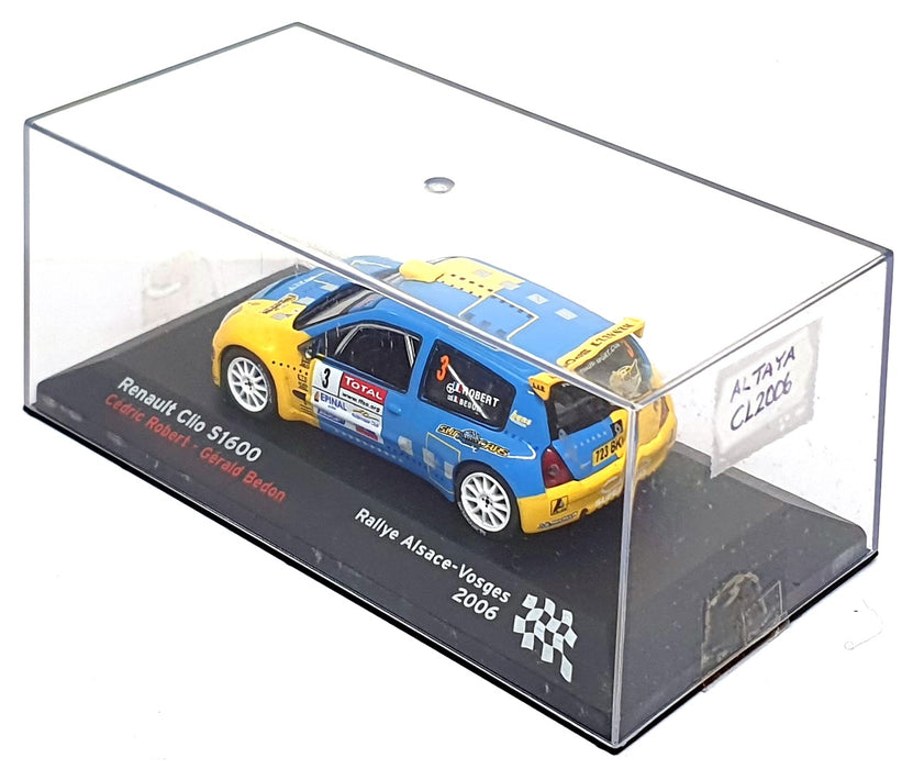 Altaya 1/43 Scale CL2006 - Renault Clio S1600 #3 Rallye Alsace-Vosques 2006