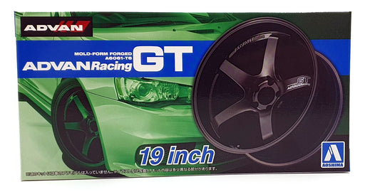 Aoshima 1/24 Scale 05330 - ADVAN Racing A6061-T6 GT 19' Wheels & Tyres Set #35