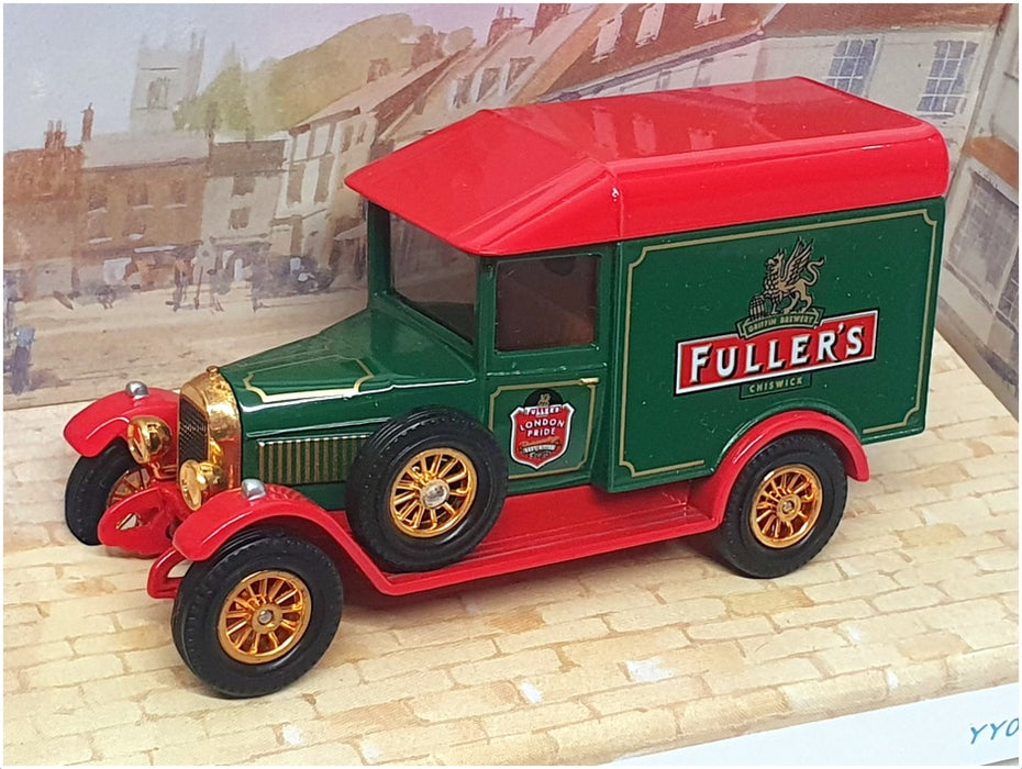 Matchbox Appx 10cm Long YY047/SA - Morris Cowley Van (Fullers) Green/Red