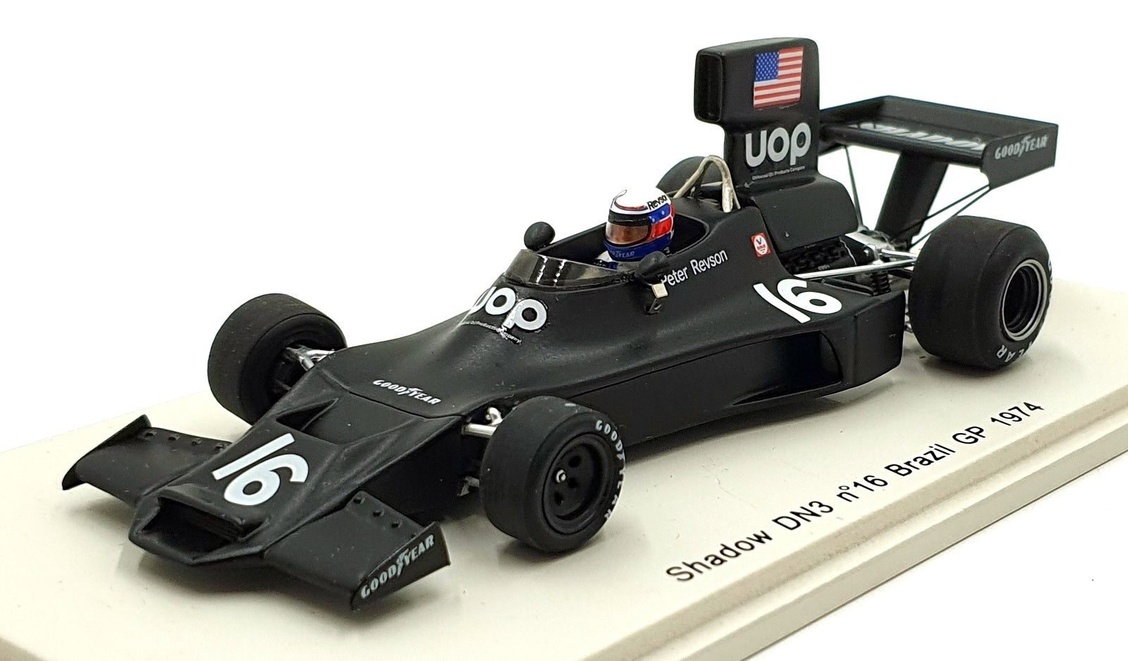 Spark 1/43 Scale S1686 - F1 Shadow DN3 #16 Brazil GP 1974