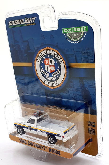 Greenlight 1/64 Scale 30241 - 1986 Chevrolet M1008 Philadelphia Police PickUp