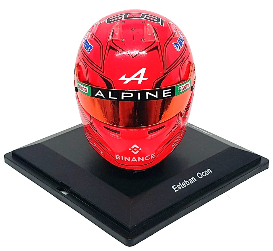 Casque Esteban Ocon 2023 Monaco GP Alpine 5HF104 helmet Spark 1/5 F1 Casque Esteban Ocon 2023 Monaco GP Alpine 5HF104 helmet Spark 1/5 F1