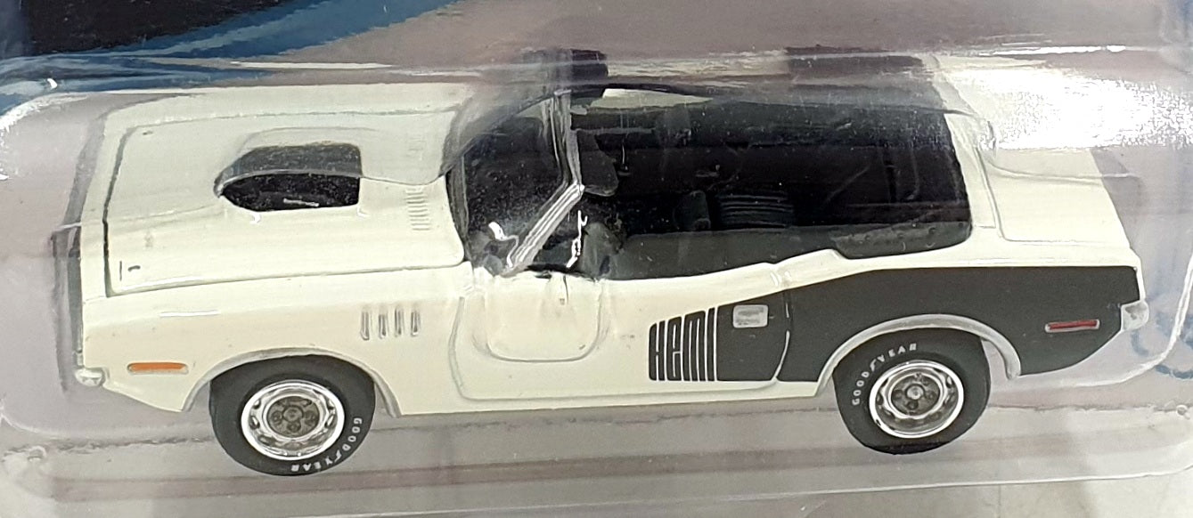Johnny Lightning 1/64 JLMC026 Muscle Cars USA 1971 Plymouth Cuda Convertible