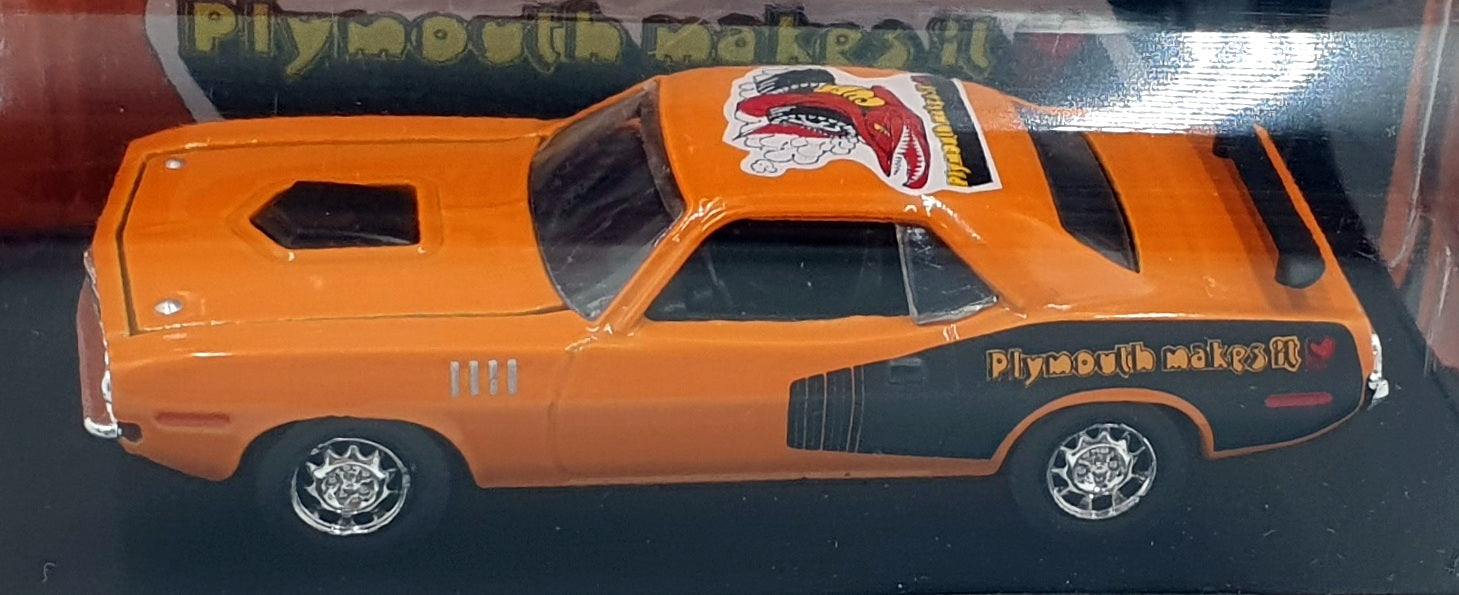 Castline M2 Machines 1/64 Scale R50 - 1971 Plymouth HEMI Cuda - Orange