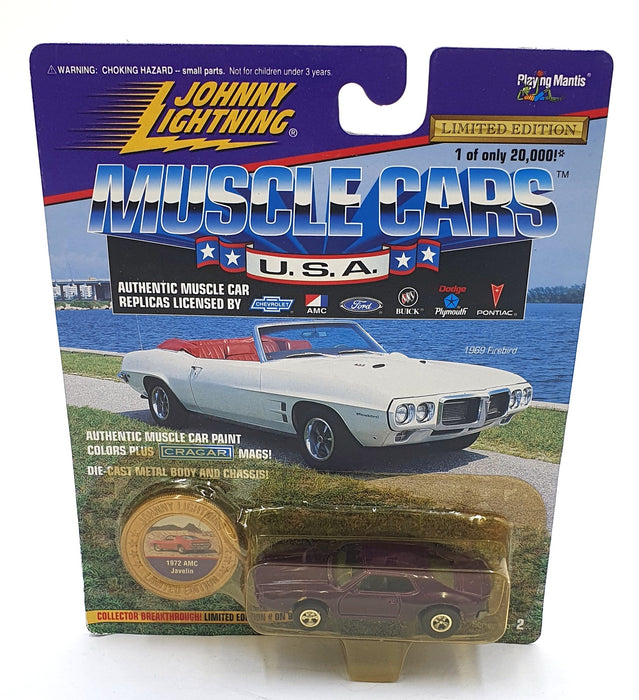Johnny Lightning 1/64 Scale 202-02 Muscle Cars USA 1972 AMC Javelin - Purple