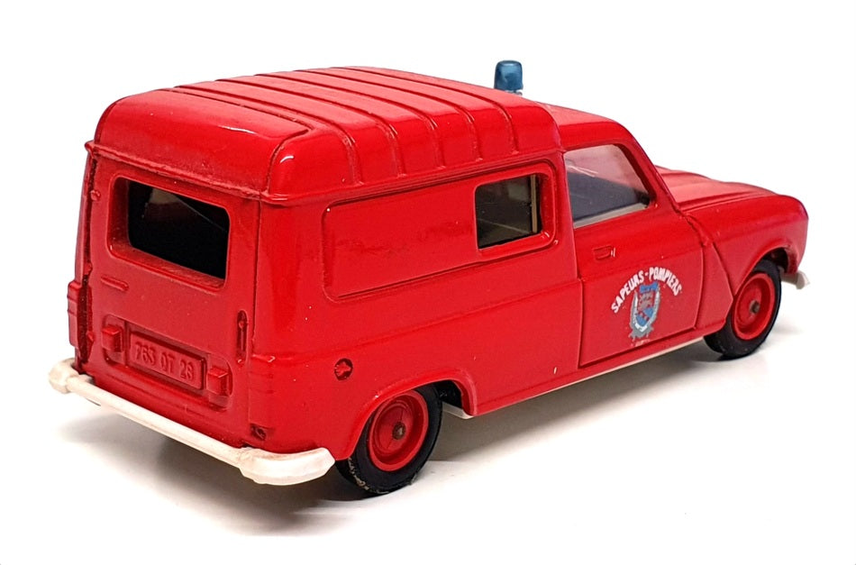 Solido 1/43 Scale S0R4R - Renault 4 Van Sapeurs Pompiers Van - Red