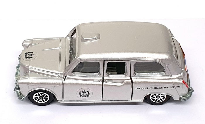 Dinky Toys Appx 10cm Long Diecast 241 - 1977 Silver Jubilee Taxi - Silver