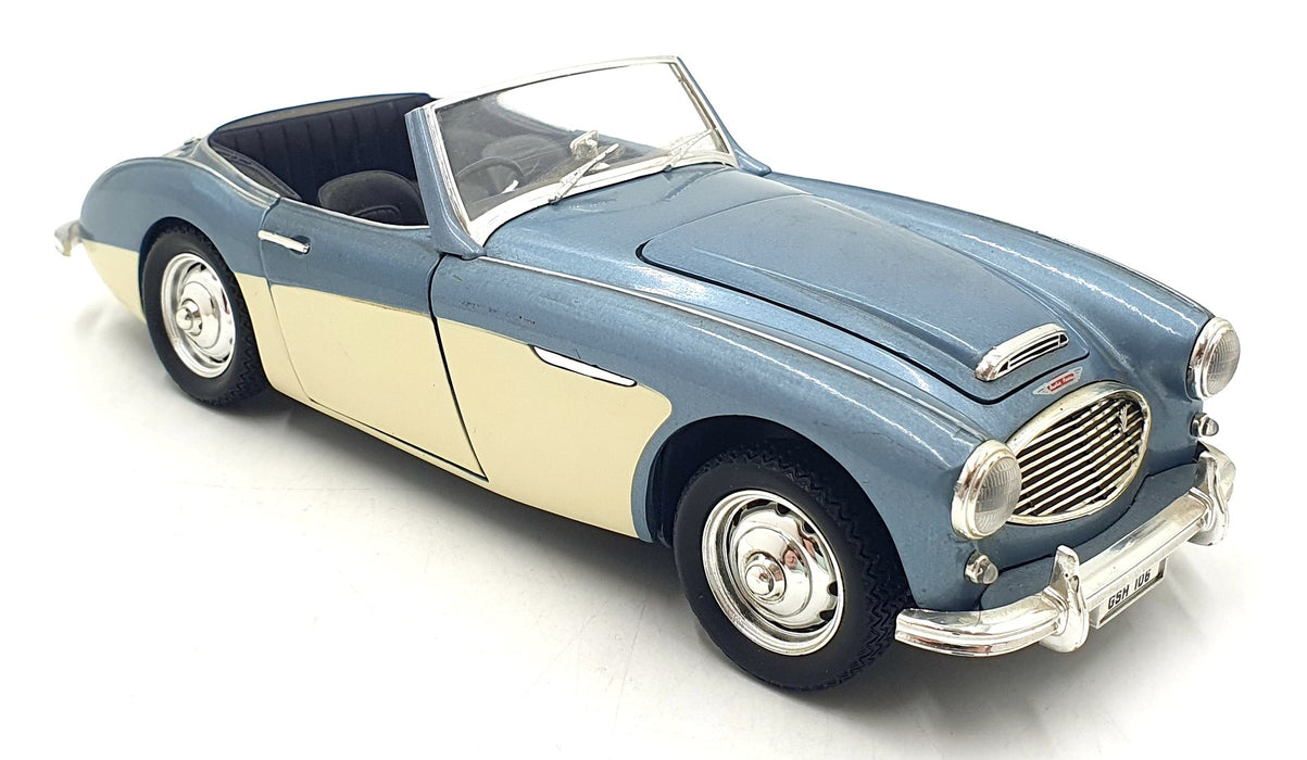 Ertl 1/18 Scale Diecast 22426L - Austin Healey 100 - Blue/Cream