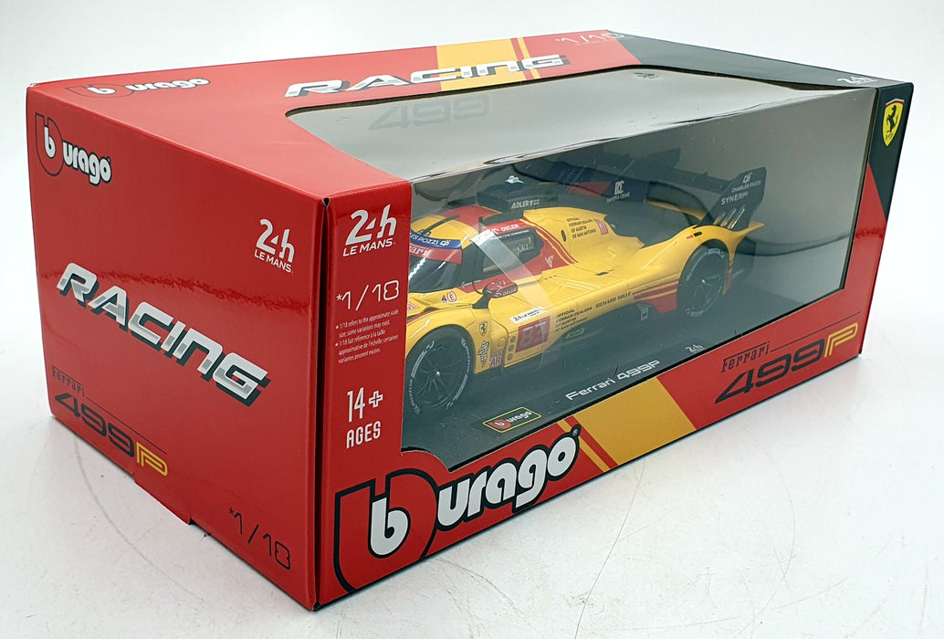 Burago 1/18 Scale Diecast 18-16304 - Ferrari 499P #83 Le Mans 2024 