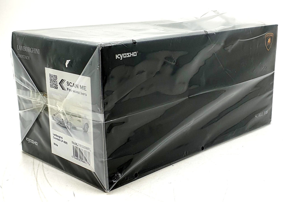 Kyosho 1/18 Scale Diecast KS08320WFL - Lamborghini Countach LP 400S - White