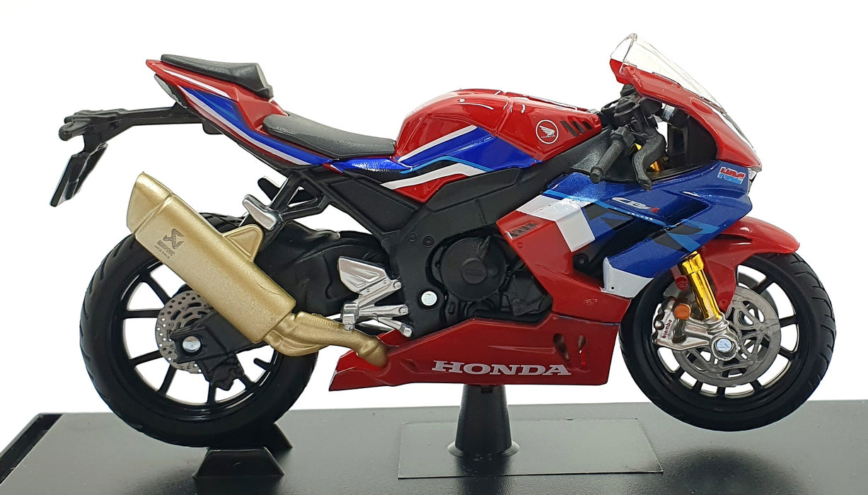 Maisto 1/18 Scale 20116 - Honda CBR1000RR-R Fireblade SP Motorbike - Red/Blue