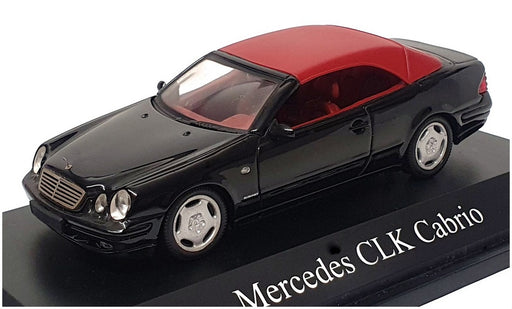 Schuco 1/43 Scale 04453 - Mercedes CLK Cabrio Softtop - Black/Deep Red