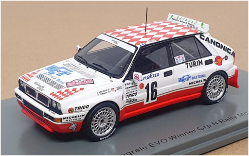 Spark 1/43 Scale S9026 - Lancia Delta EVO Winner Grp N Rally M. Carlo 1993