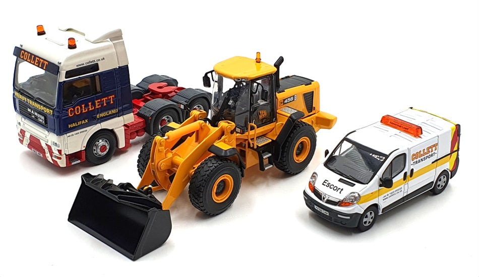 Corgi 1/50 Scale CC13427 - MAN Nooteboom JCB 456 & Vauxhall Vivaro Van - Collett