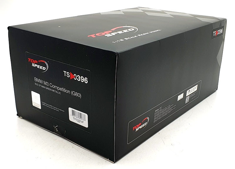 Top Speed 1/18 Scale Resin TS0396 - BMW M3 Competition G80 Isle of Man Green
