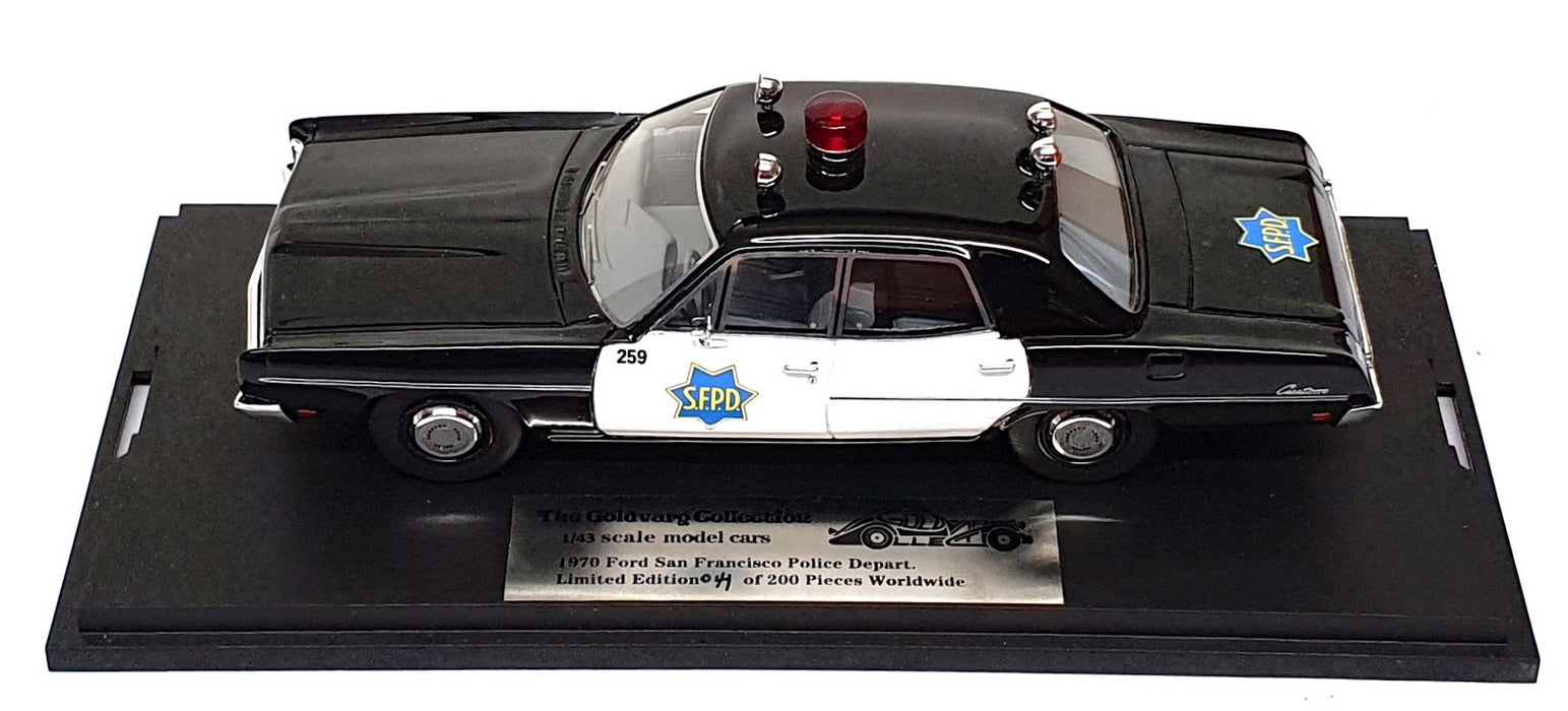 Goldvarg 1/43 Scale GC-089 - 1970 Ford San Francisco Police Dept. - Black/White