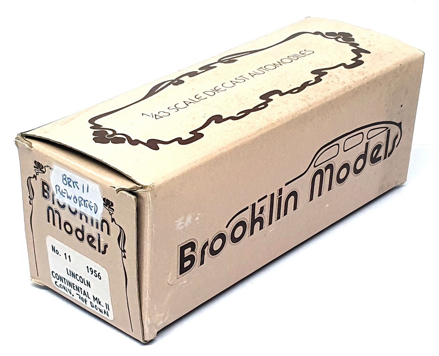 Brooklin 1/43 Scale BRK11 - 1956 Lincoln Continental Mk2 Convertible - REWORKED