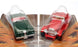Matchbox Matchmates Diecast 12088 - 2 Piece Pack Jaguar SS & XK - Red Green