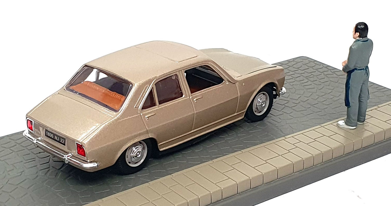 Norev 1/43 Scale Diecast ND001 - Peugeot 504 Diorama - Gold