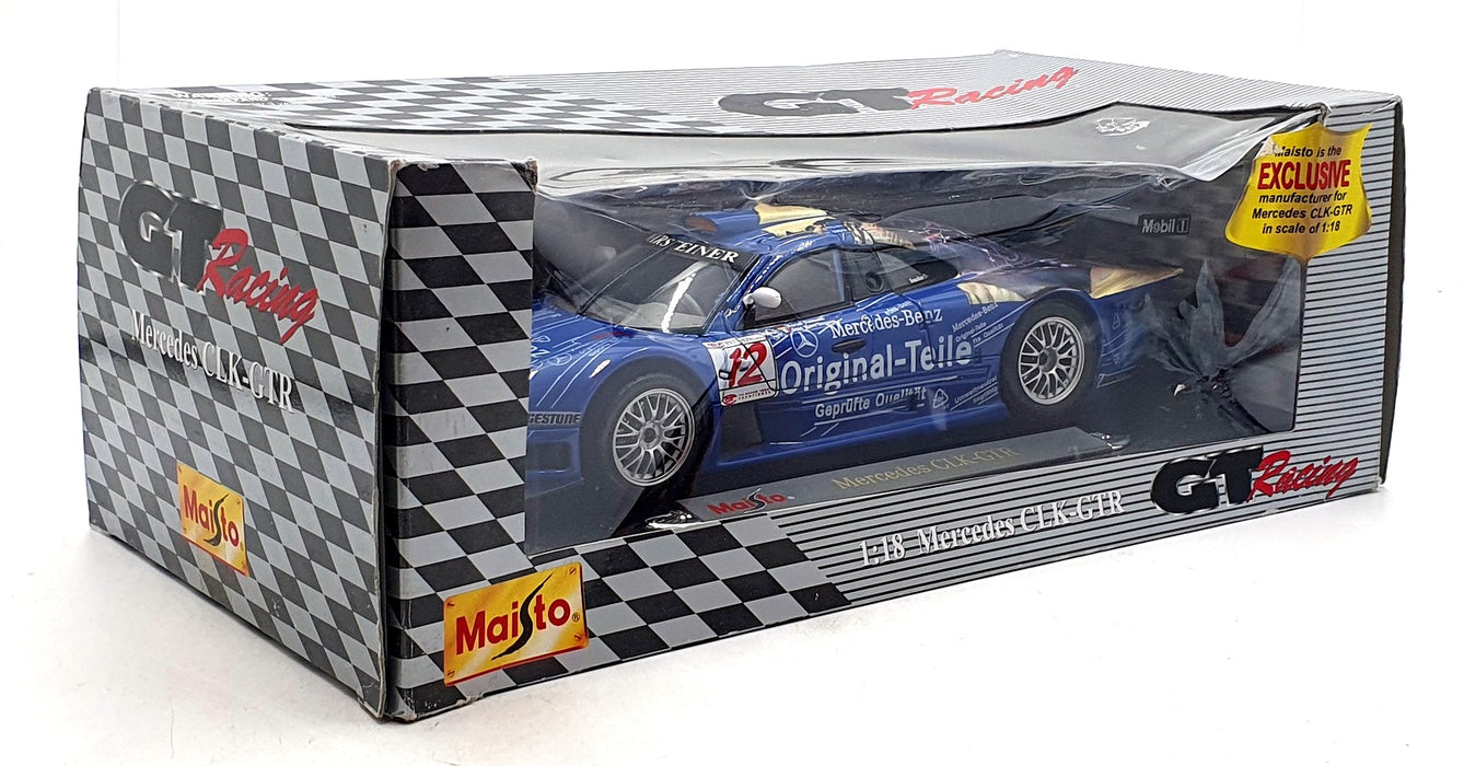 Maisto 1/18 Scale Diecast 38848 - Mercedes Benz CLK-GTR Mobil1 - Blue