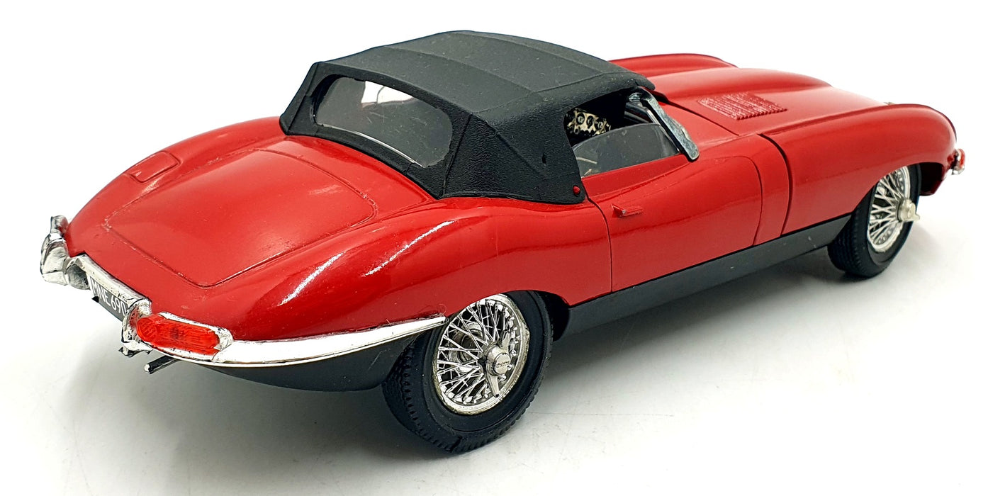 Polistil 1/16 Scale Diecast 22426C - Jaguar XK E-Type Cabriolet - Red/Black
