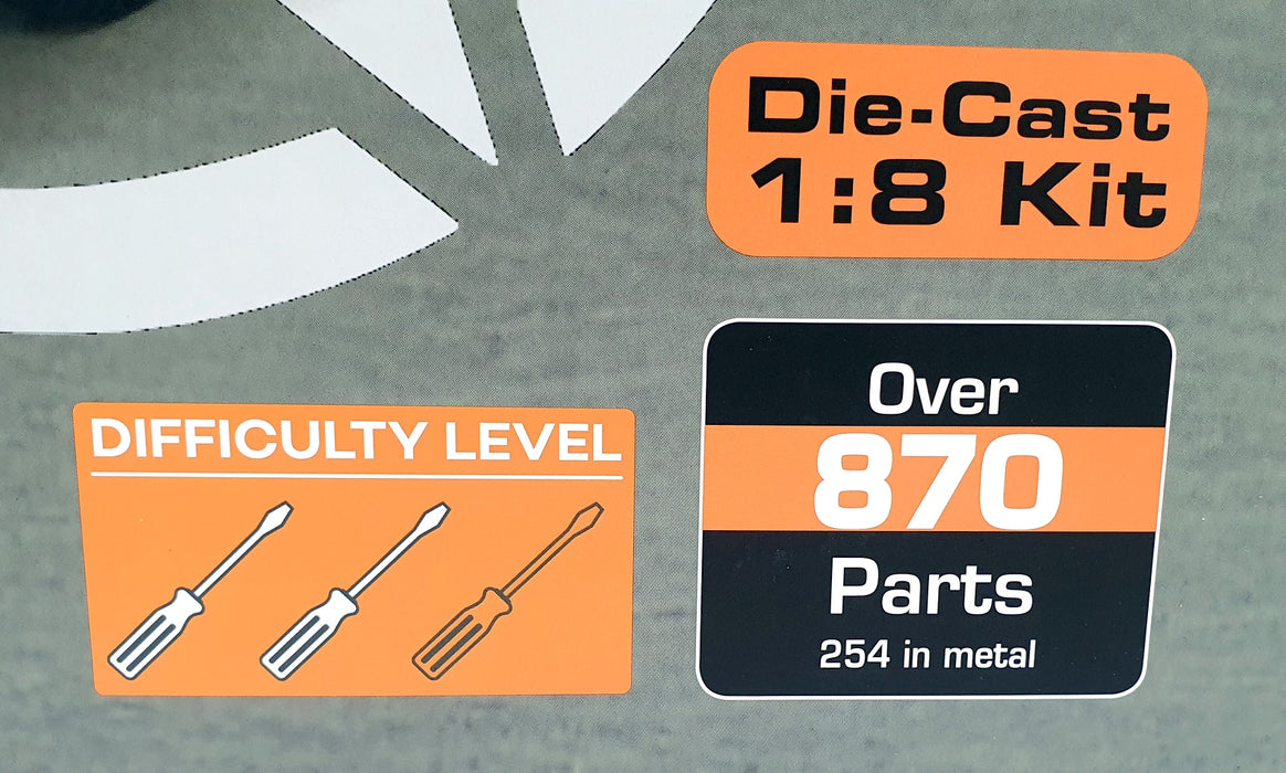IXO 1/8 Scale Diecast Kit IXC.JPW.FK - Willy's Jeep Military Vehicle - 870 Parts