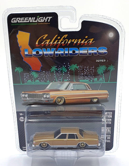 Greenlight 1/64 Scale 63010-C - Chevrolet Caprice Low Rider - Custom Gold