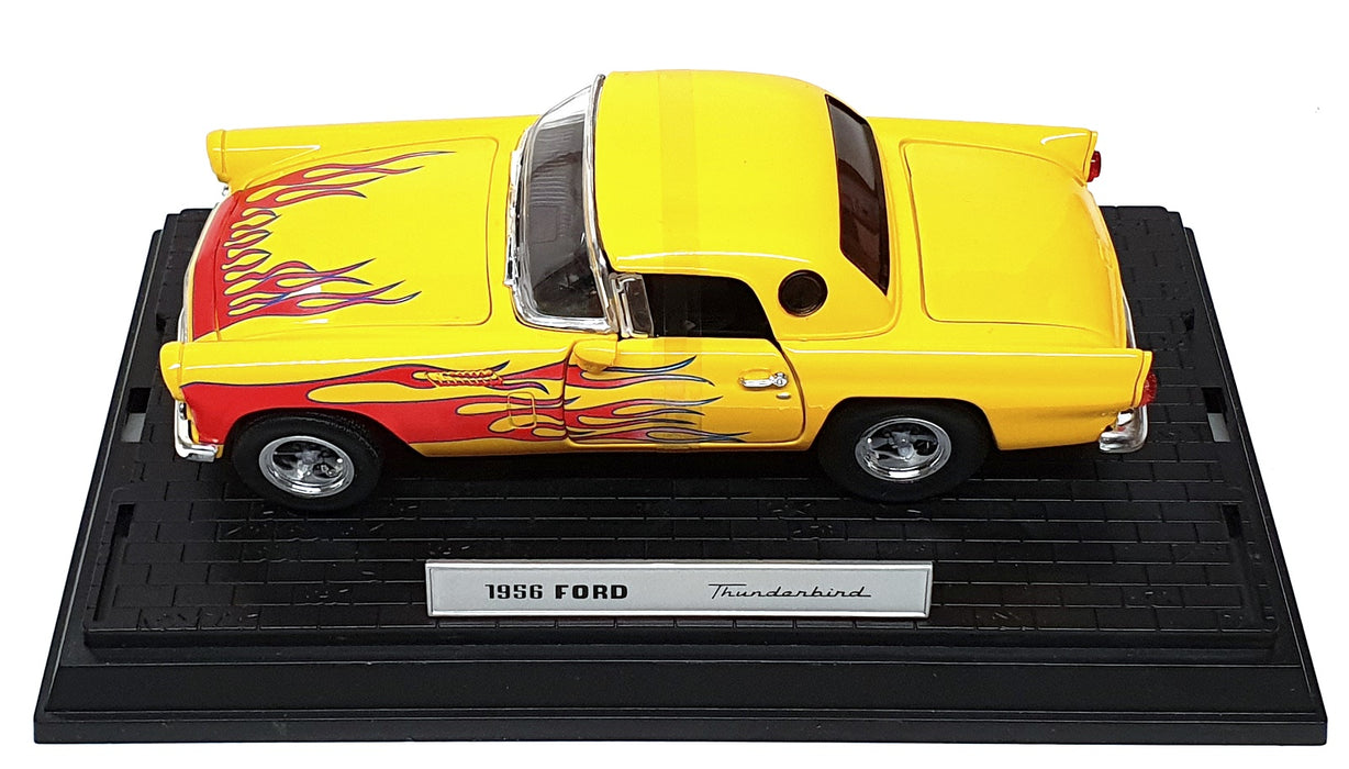 Schuco 1/24 Scale 05550 - 1956 Ford Thunderbird Street Rod - Yellow/Red