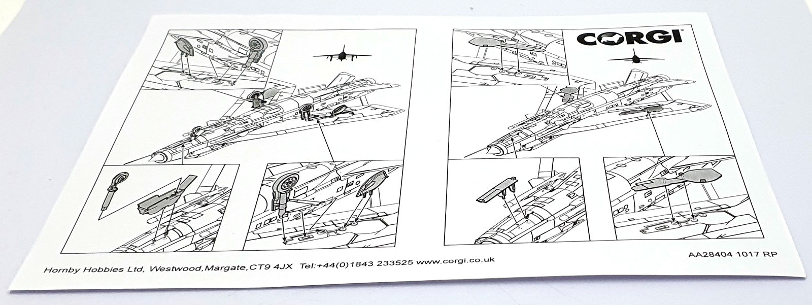 Corgi 1/48 Scale AA28404 - English Electric Lightning F.6 XR26/N RAF #5 Squadron