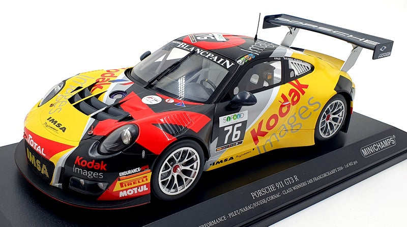 Minichamps 1/18 Scale 155 166176 Porsche 911 GT3 R IMSA Kodak #76 2016