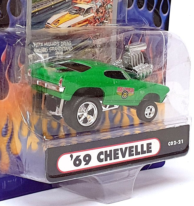 Muscle Machines 1/64 Scale 71171 C02-21 - 1969 Chevrolet Chevelle - Green