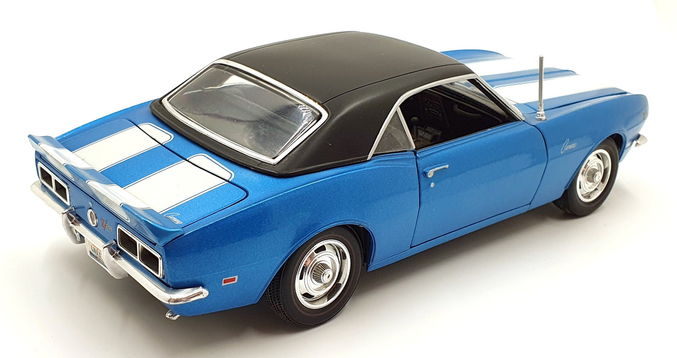Maisto 1/18 Scale Diecast 14126C - 1968 Chevrolet Camaro Z/28 - Blue/White