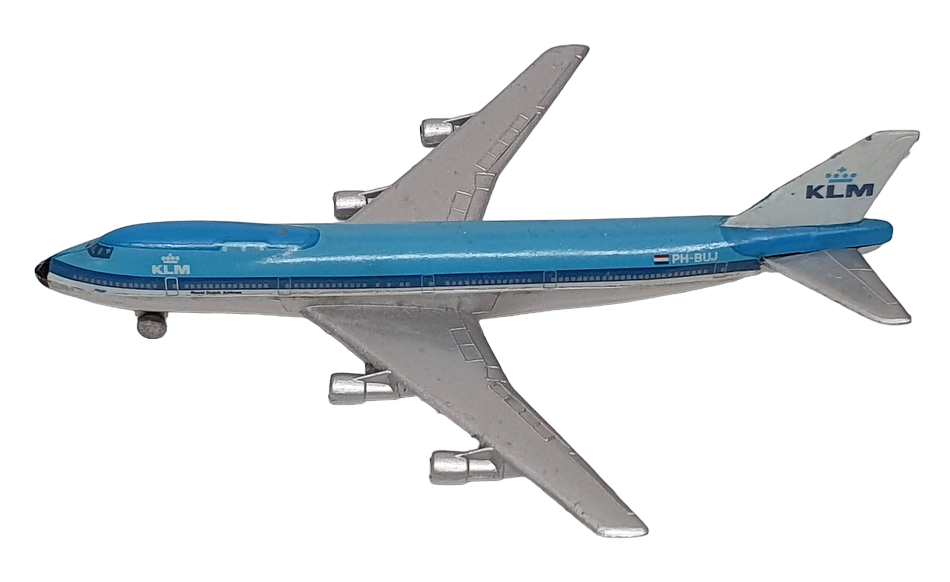 Schuco Appx 12cm Long Diecast 335 793 - Boeing 747 Aircraft - KLM
