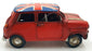 Kreatif Kraft Tin Plate Metal 84101 - Union Jack Car Ornament - Red/Union Jack