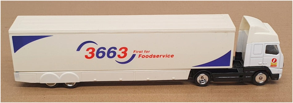 Liedo 22cm Long PM119 - Volvo FH12 Truck & Trailer "3663 Foodservice" White