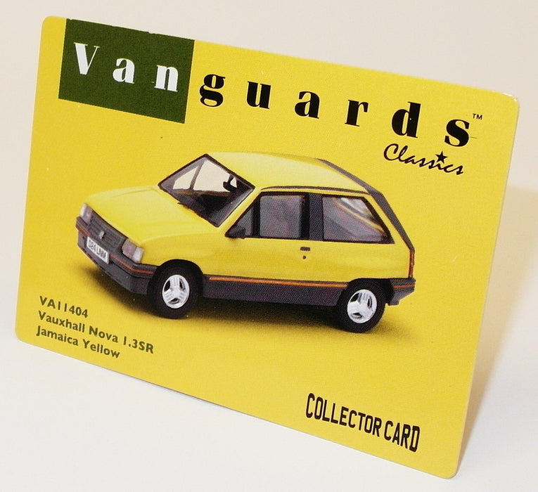 Vanguards 1/43 Scale Model Car VA11404 - Vauxhall Nova 1.3 SR - Jamaica Yellow