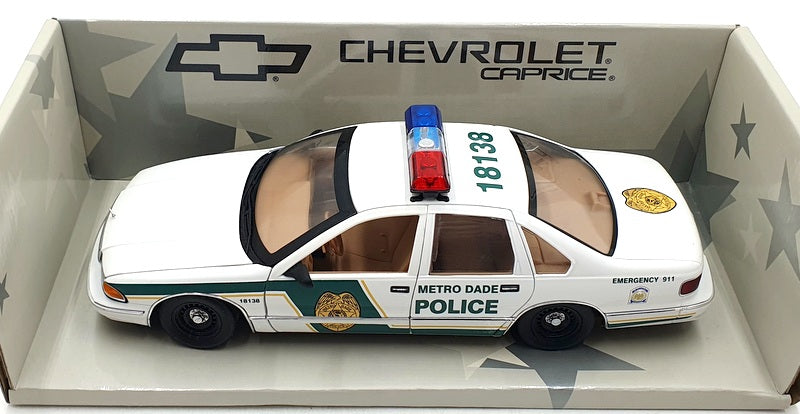 UT Models 1/18 Diecast Car 21024 - Chevrolet Caprice Metro Dade Police Car