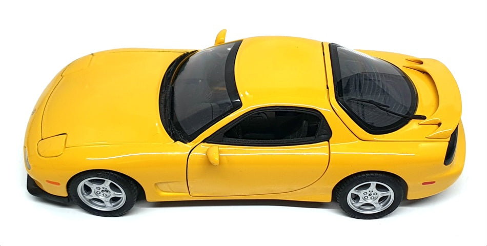 Kyosho 1/18 Scale Diecast DC2124E - Mazda RX-7 - Yellow