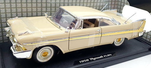 Motor Max 1/18 Scale Diecast 73115 - 1958 Plymouth Fury - Beige