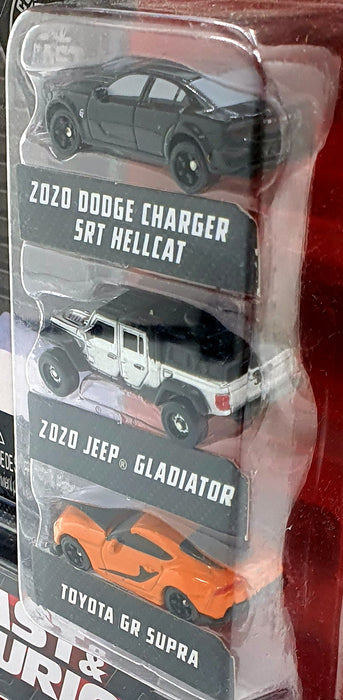 Jada Approx 4cms long 32481 - Fast & Furious 3 Piece Set Dodge, Jeep and Toyota 