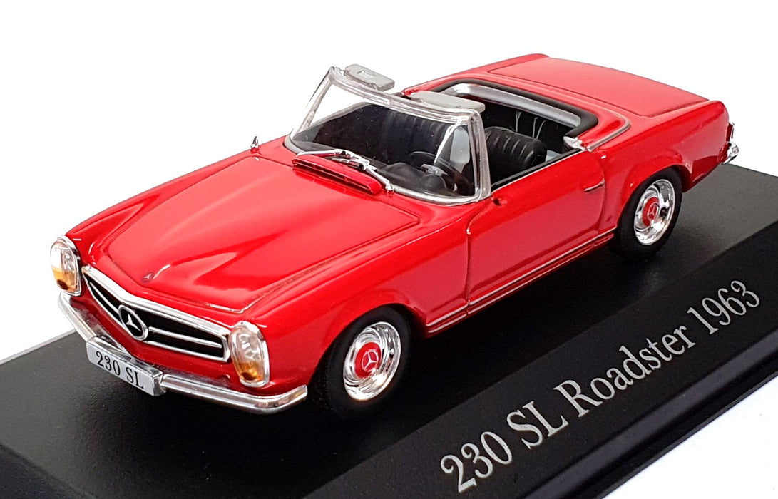 Altaya 1/43 Scale A230SL - 1963 Mercedes Benz 230 SL Roadster - Red