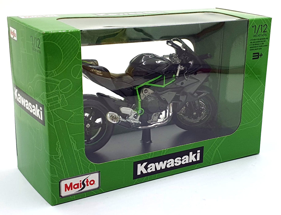 Maisto 1/12 Scale 32708 - Kawasaki Ninja H2 R - Black/Green