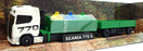 Maisto 11682 - Scania 770 S Double Trailer With Load - White/Green