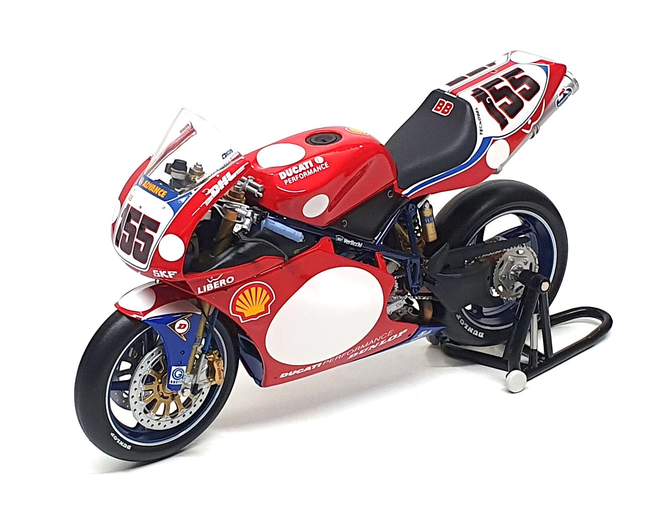 Minichamps 1/12 Scale 122 021255 - Ducati 998 R Superbike 2002 #155 Ben Bostrom