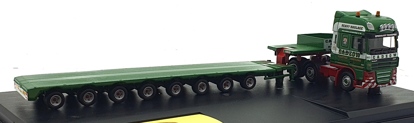 Oxford Diecast 1/76 Scale DAF02LL - DAF 105 (SS) Low Loader Cadzow - Green