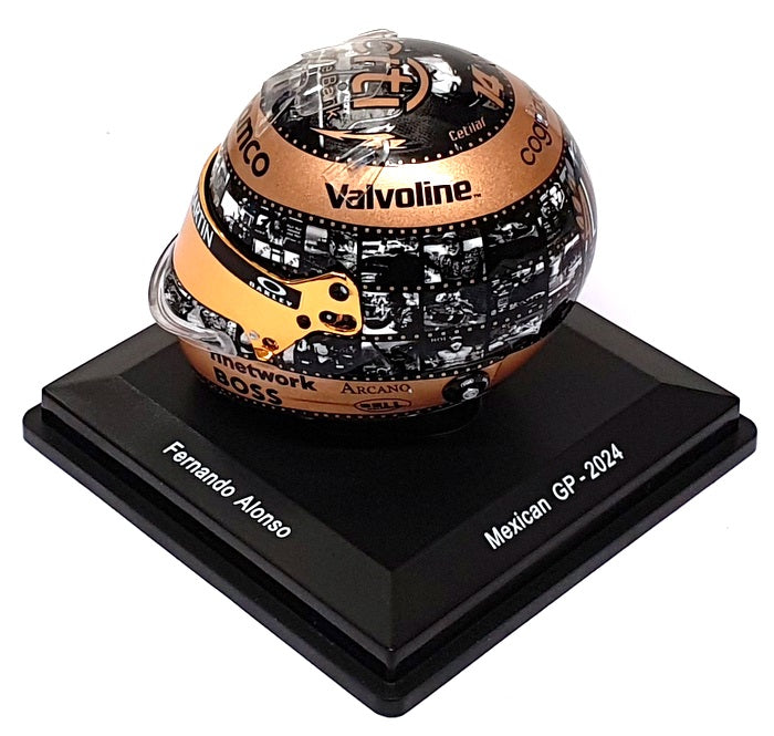 Spark 1/5 Scale 5HF176 - F1 Helmet F. Alonso Aramco Mexican GP 2024