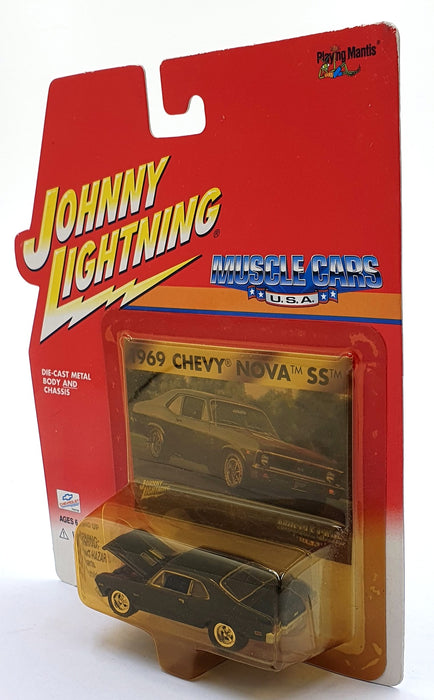 Johnny Lightning 1/64 Scale 204-01 - Muscle Cars 1969 Chevy Nova SS - Black
