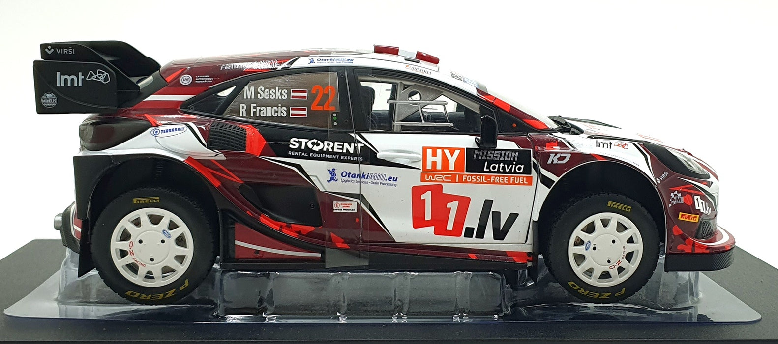 Solido 1/18 Scale Diecast S1809507 - Ford Puma Rally1 #22 Tet Latvia 2024