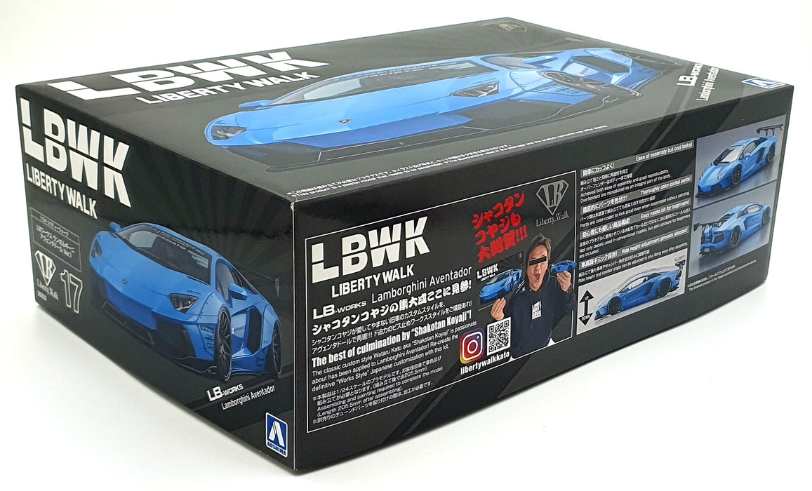Aoshima 1/24 Scale Kit 20232 - LBWK LB17 Lamborghini  Aventador Model Kit